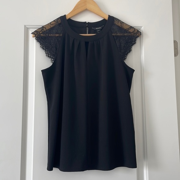 RW&CO Black Blouse - Picture 1 of 2